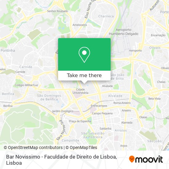Bar Novissimo - Faculdade de Direito de Lisboa map
