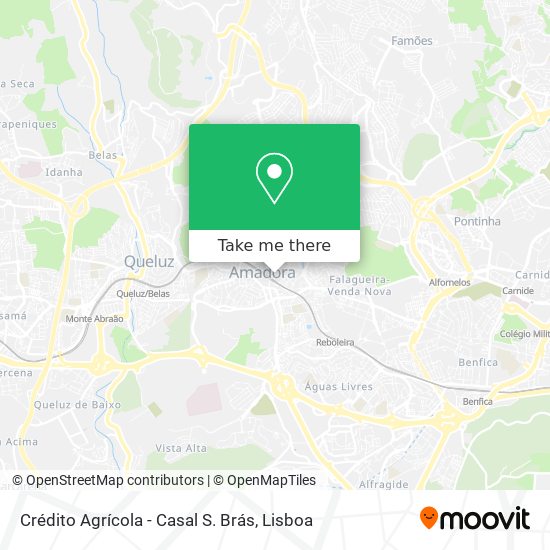 Crédito Agrícola - Casal S. Brás map