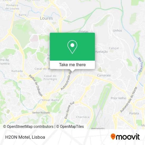 H2ON Motel map