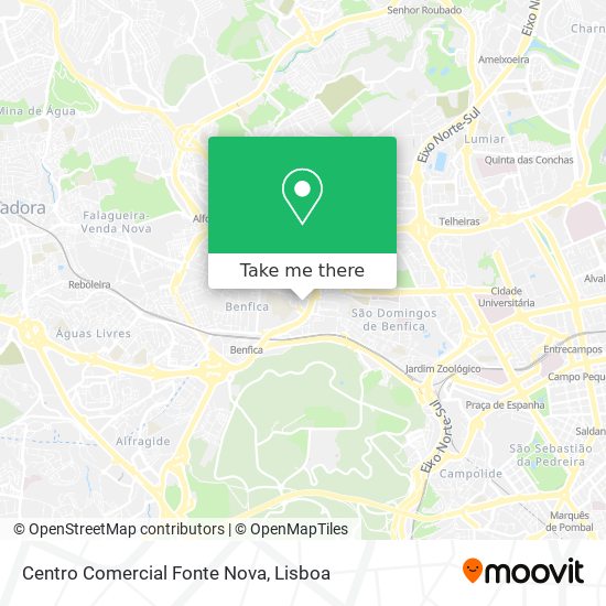 Centro Comercial Fonte Nova mapa