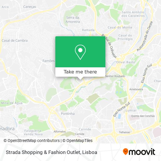 Strada Shopping & Fashion Outlet map