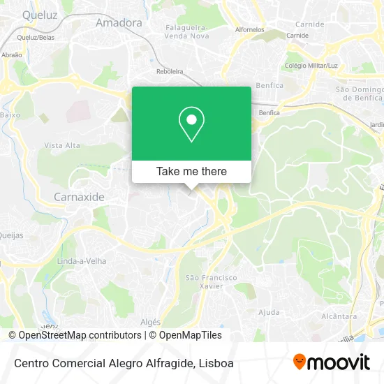 Centro Comercial Alegro Alfragide map