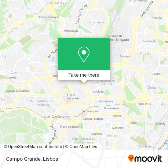 Campo Grande mapa