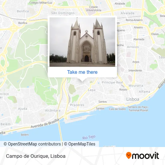 Campo de Ourique map