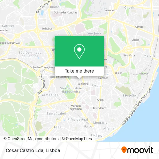 Cesar Castro Lda map