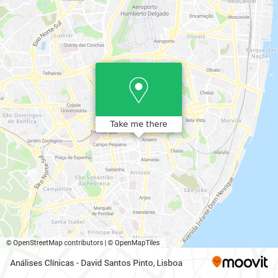 Análises Clínicas - David Santos Pinto map