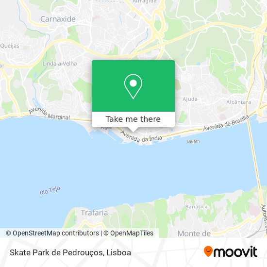 Skate Park de Pedrouços map