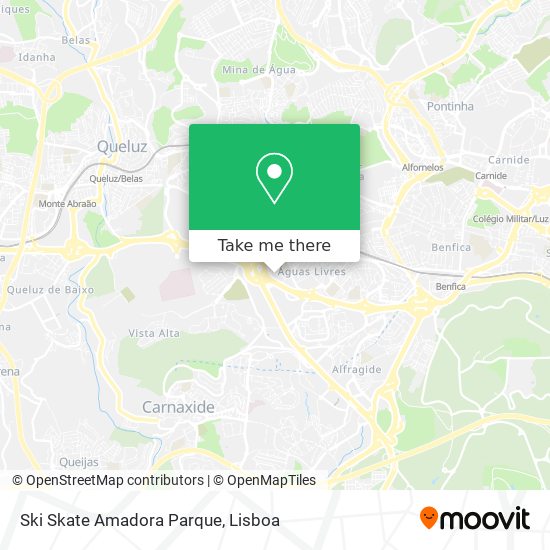 Ski Skate Amadora Parque mapa