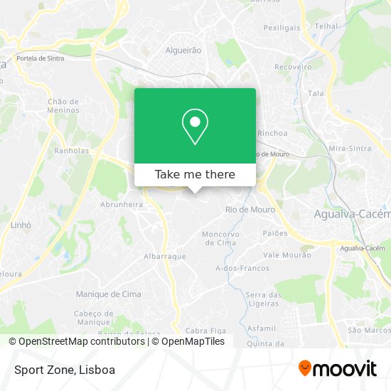 Sport Zone map