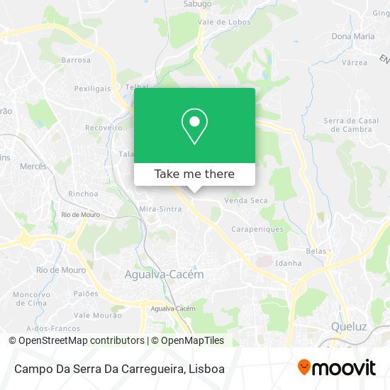 Campo Da Serra Da Carregueira map