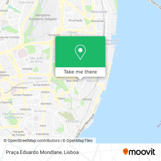 Praça Eduardo Mondlane mapa