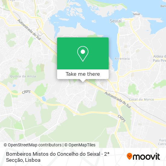 Bombeiros Mistos do Concelho do Seixal - 2ª Secção map