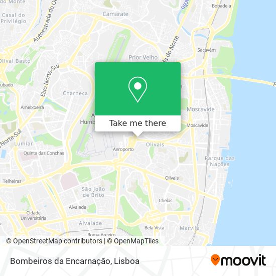 Bombeiros da Encarnação map