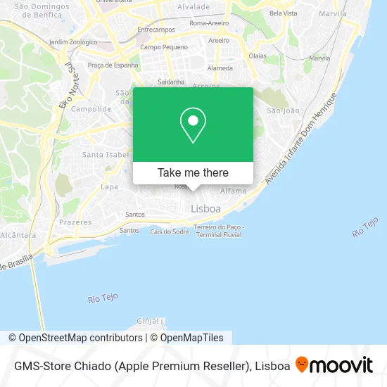 GMS-Store Chiado (Apple Premium Reseller) map