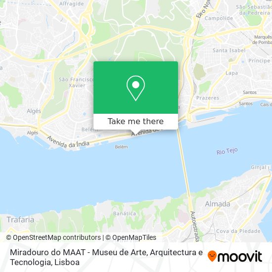 Miradouro do MAAT - Museu de Arte, Arquitectura e Tecnologia map