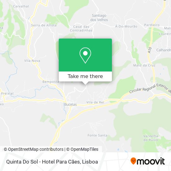 Quinta Do Sol - Hotel Para Cães mapa