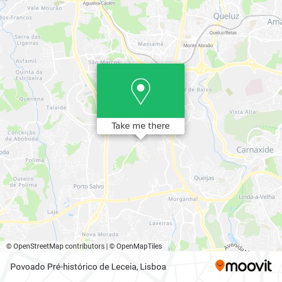 Povoado Pré-histórico de Leceia map