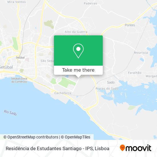 Residência de Estudantes Santiago - IPS map