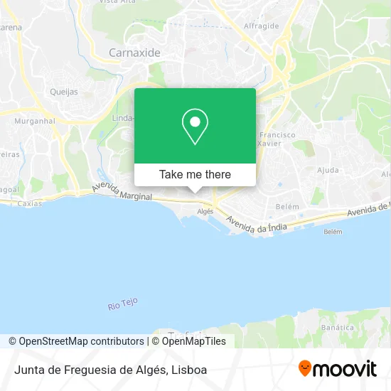 Junta de Freguesia de Algés map