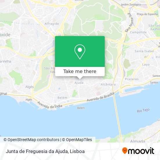 Junta de Freguesia da Ajuda map