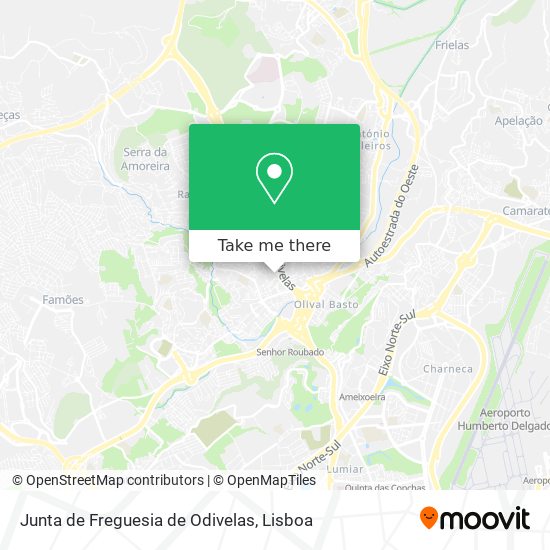 Junta de Freguesia de Odivelas map