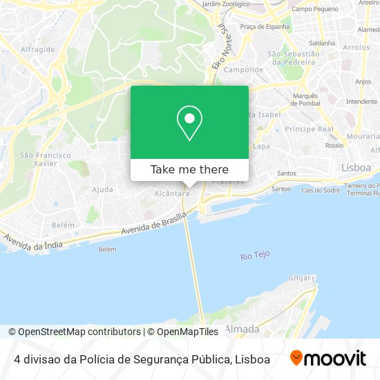 4 divisao da Polícia de Segurança Pública map