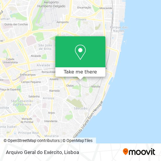 Arquivo Geral do Exército mapa