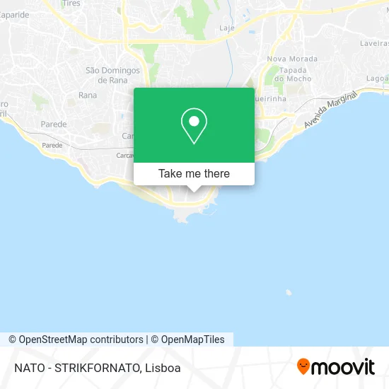 NATO - STRIKFORNATO map