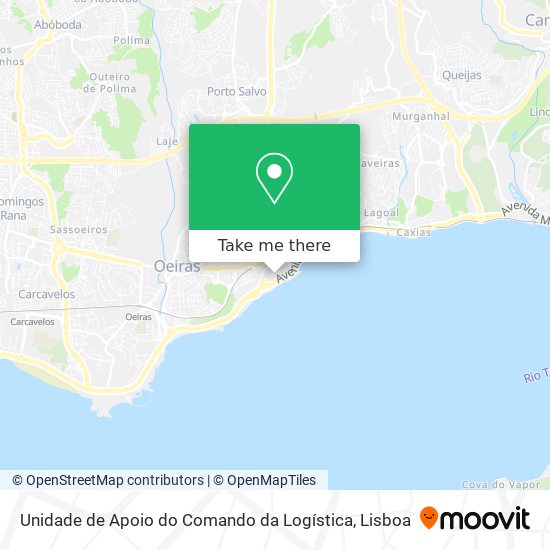 Unidade de Apoio do Comando da Logística map