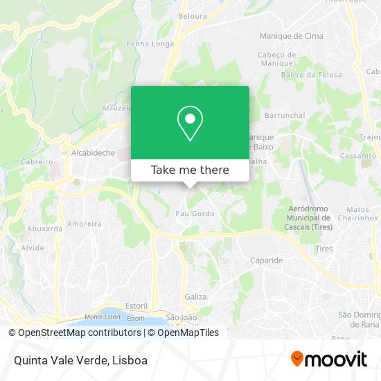 Quinta Vale Verde map