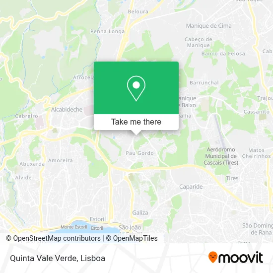 Quinta Vale Verde map