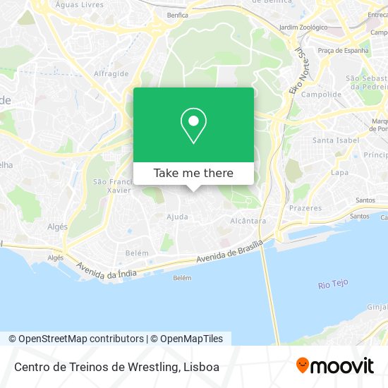 Centro de Treinos de Wrestling map