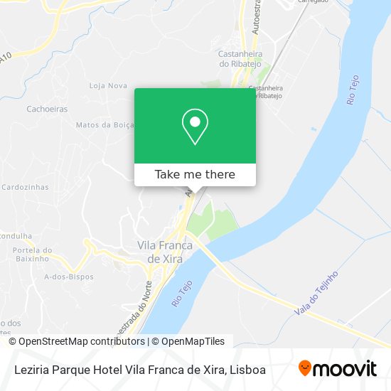 Leziria Parque Hotel Vila Franca de Xira mapa