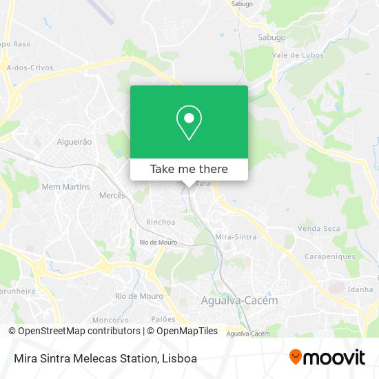 Mira Sintra Melecas Station map