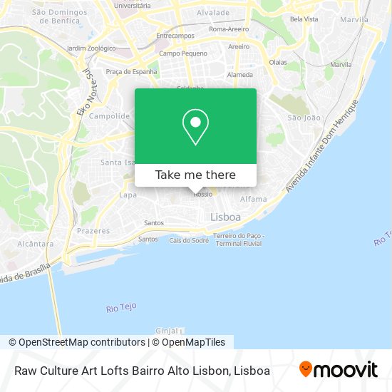 Raw Culture Art Lofts Bairro Alto Lisbon map
