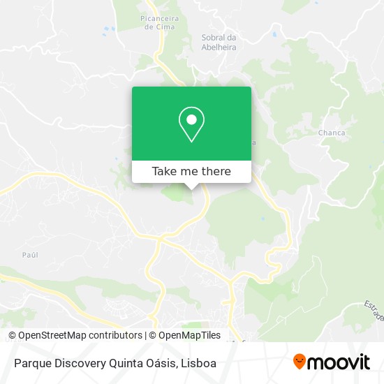 Parque Discovery Quinta Oásis mapa