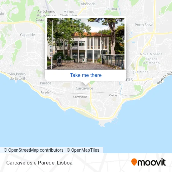Carcavelos e Parede map