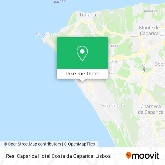 Real Caparica Hotel Costa da Caparica map
