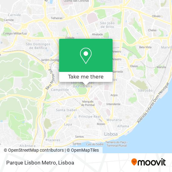 Parque Lisbon Metro mapa