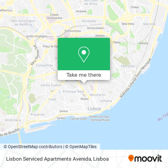 Lisbon Serviced Apartments Avenida mapa