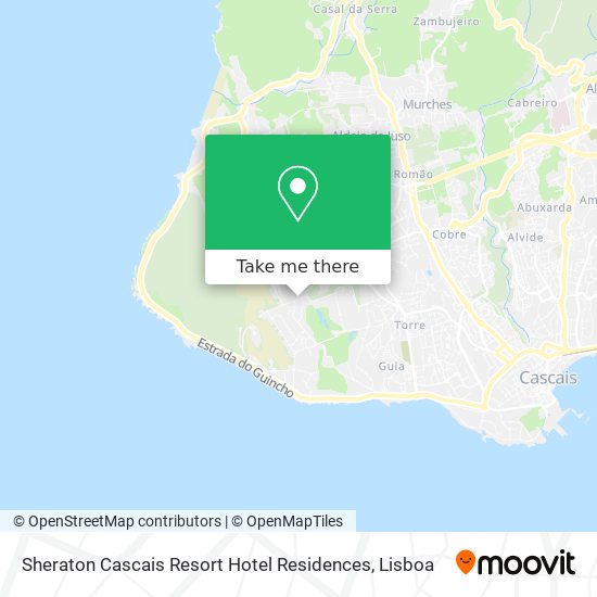 Sheraton Cascais Resort Hotel Residences mapa