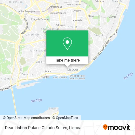 Dear Lisbon Palace Chiado Suites map