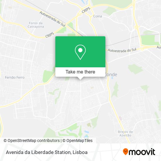Avenida da Liberdade Station mapa