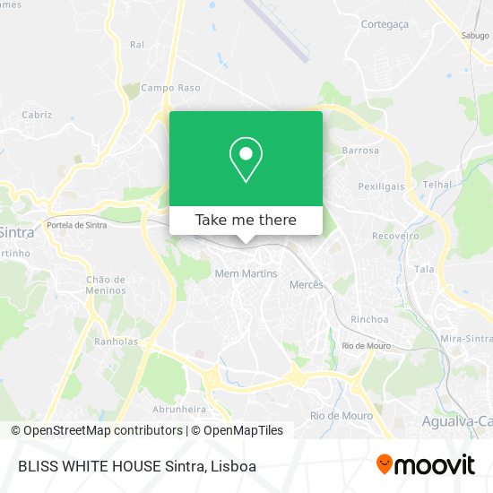BLISS WHITE HOUSE Sintra map