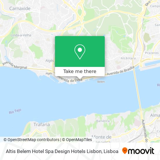 Altis Belem Hotel Spa Design Hotels Lisbon map