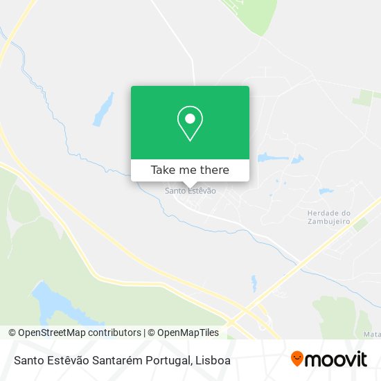 Santo Estêvão Santarém Portugal mapa