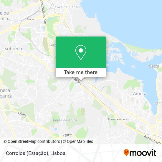 Corroios (Estação) map