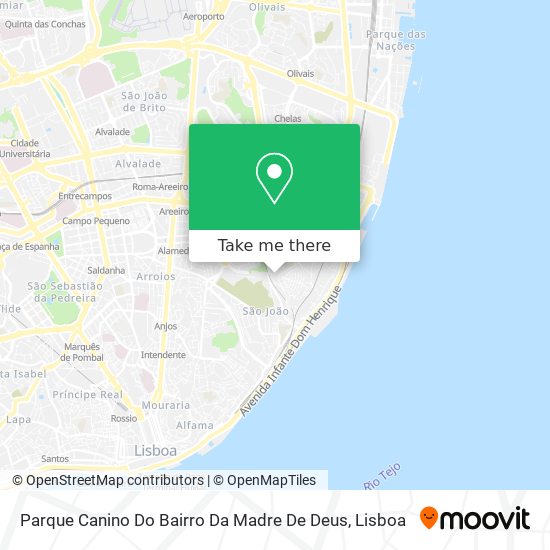 Parque Canino Do Bairro Da Madre De Deus map