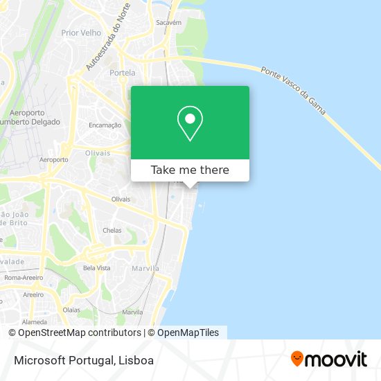 Microsoft Portugal map