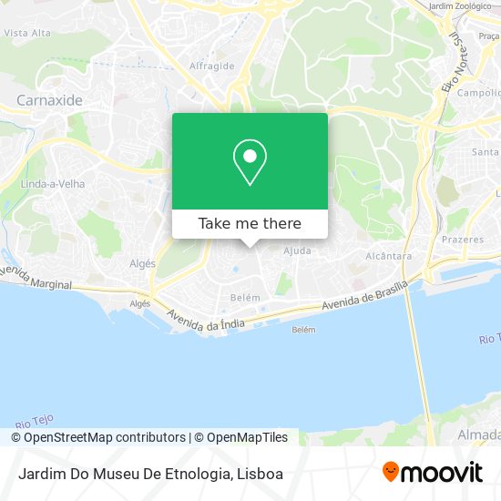 Jardim Do Museu De Etnologia map